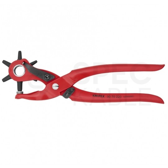 Dziurkacz do skóry, paska, skaju i filcu 220mm dla krawca, krawcowej KNIPEX 90 70 220