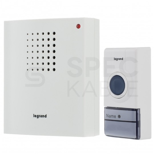 Dzwonek bezprzewodowy IP44 Essential biały Legrand