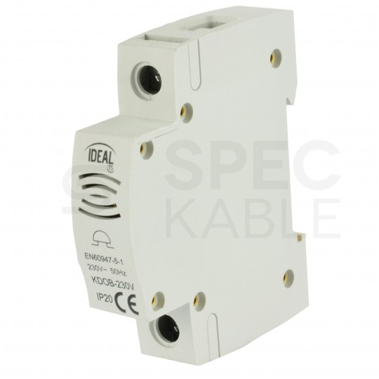 Dzwonek modułowy elektryczny 230V Sygnalizator dźwiękowy na szynę DIN TH35 KANLUX KDOB-230V
