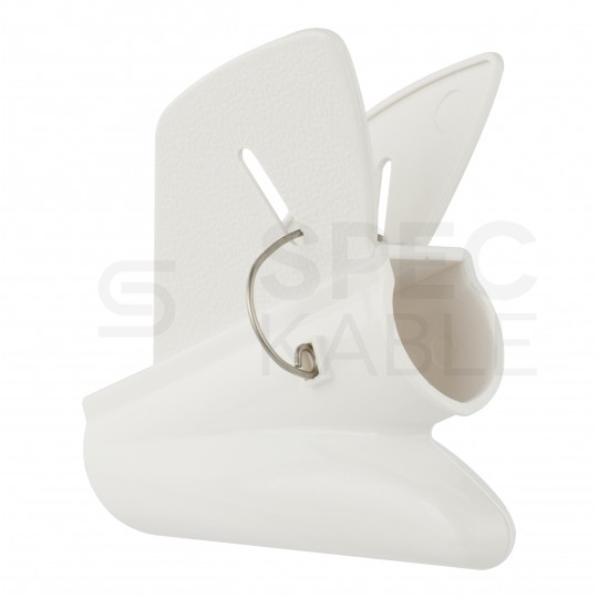 Elastyczny organizer biurkowy typu CABLEZIP maskownica do kabli i przewodów 2m 30mm biały NEKU