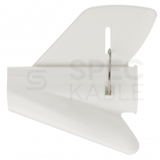 Elastyczny organizer biurkowy typu CABLEZIP maskownica do kabli i przewodów 2m 30mm biały NEKU