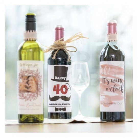 Etykiety na butelki 90x120mm białe papierowe (20 etykiet na 5 arkuszach A4) AVERY Zweckform MD4001