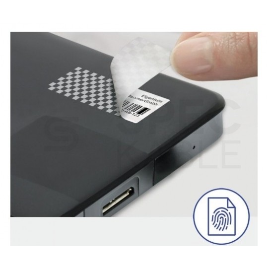 Etykiety plomby zabezpieczające okrągłe śred. 40mm białe poliestrowe (480 etykiet na 20 arkuszach A4) AVERY Zweckform L6112-20