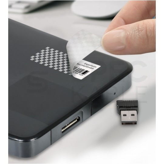 Etykiety plomby zabezpieczające okrągłe śred. 40mm białe poliestrowe (480 etykiet na 20 arkuszach A4) AVERY Zweckform L6112-20