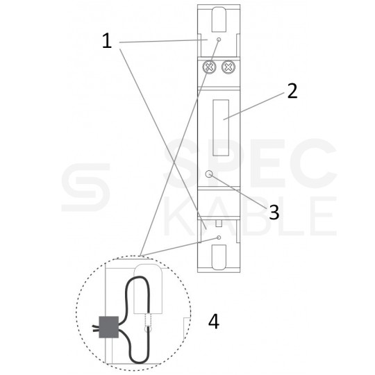 F&F Licznik zużycia energii elektrycznej MID 1-fazowy 5/45A 1-modułowy z wyświetlaczem LCD WZE-1