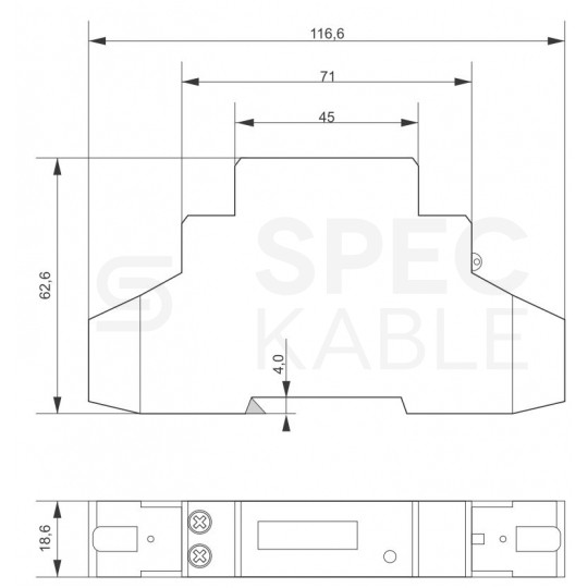 F&F Licznik zużycia energii elektrycznej MID 1-fazowy 5/45A 1-modułowy z wyświetlaczem LCD WZE-1
