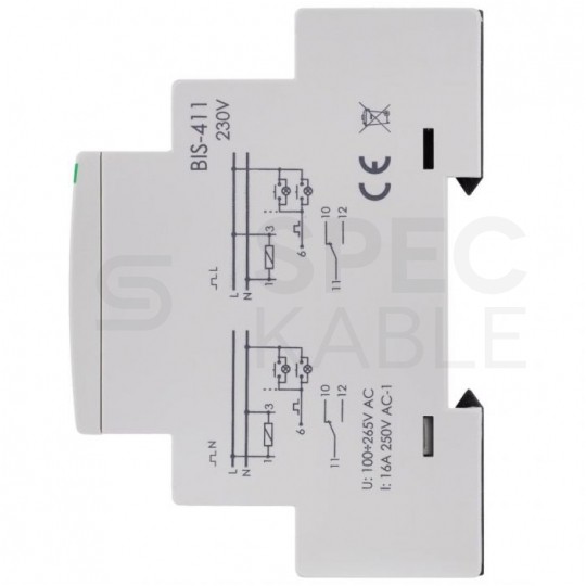 F&F Przekaźnik bistabilny modułowy BIS-411 230V 16A na szynę DIN TH35
