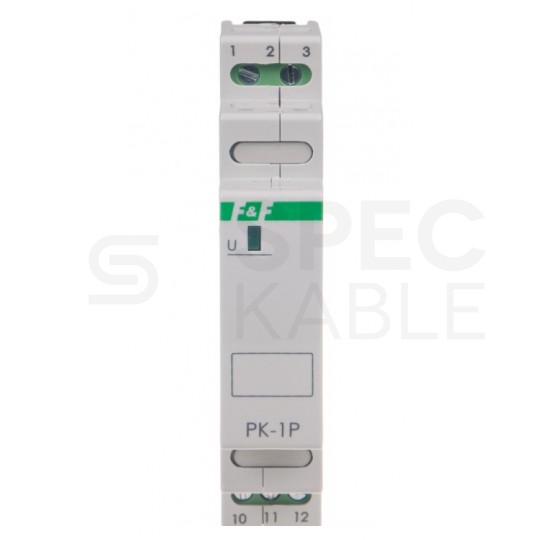 F&F Przekaźnik elektromagnetyczny modułowy PK-1P 12V 16A na szynę DIN TH35