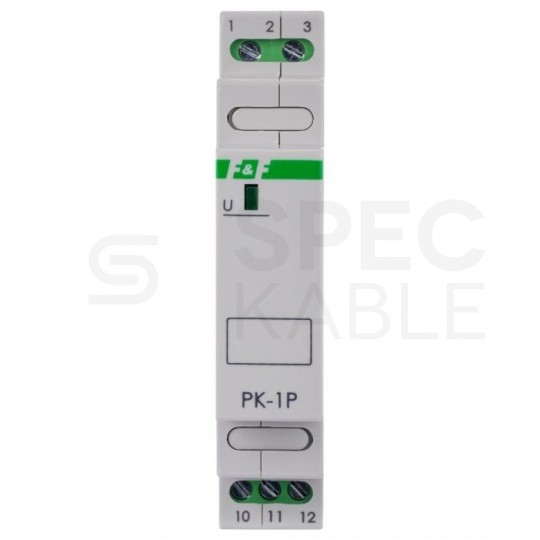 F&F Przekaźnik elektromagnetyczny modułowy PK-1P 230V 16A na szynę DIN TH35