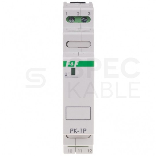 F&F Przekaźnik elektromagnetyczny modułowy PK-1P 24V 16A na szynę DIN TH35