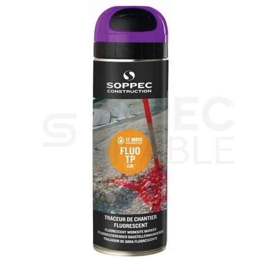 Farba geodezyjna do znakowania fioletowa 500ml spray SOPPEC Fluo T.P.
