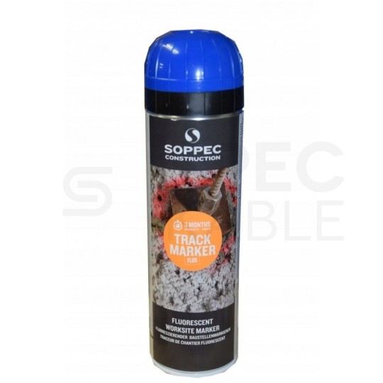 Farba geodezyjna do znakowania niebieska 500ml spray 12 sztuk SOPPEC Track Marker