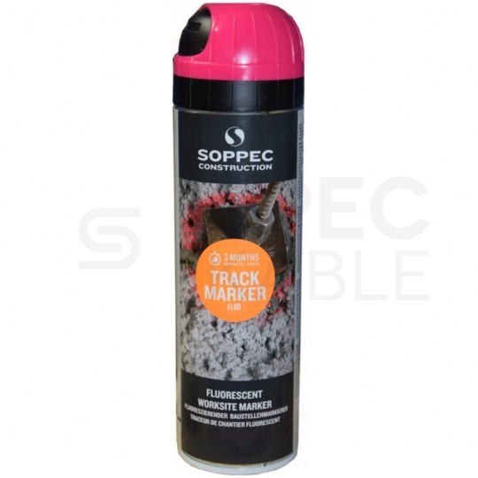 Farba geodezyjna do znakowania różowa 500ml spray SOPPEC Track Marker