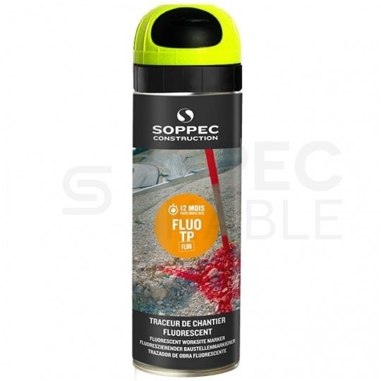 Farba geodezyjna do znakowania żółta 500ml spray SOPPEC Fluo T.P.