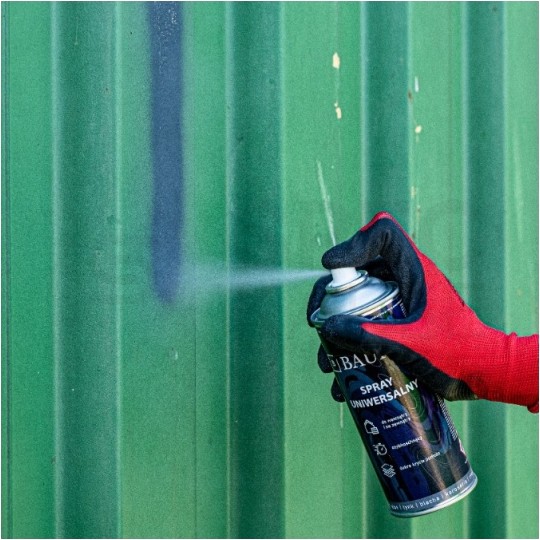 Farba uniwersalna w sprayu antracyt matowa 400ml BAUHUS