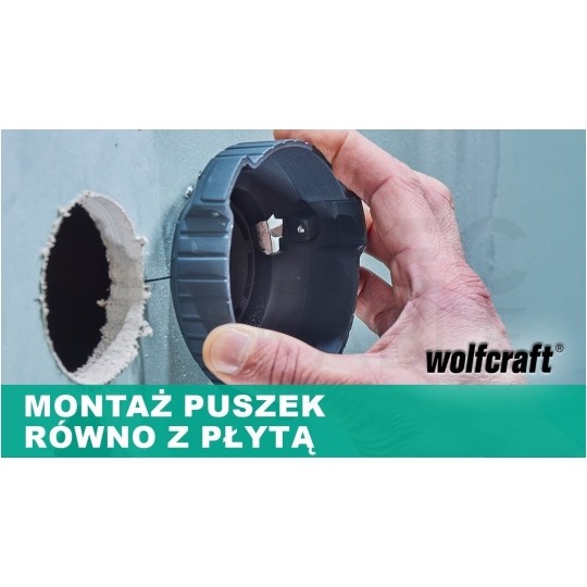 Fazownik krawędzi otworów, pogłębiacz do płyt gipsowo-kartonowych 68mm WOLFCRAFT