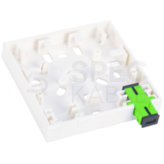 Gniazdo abonenckie światłowodowe FO FTTH na 2 adaptery SC simplex Alantec