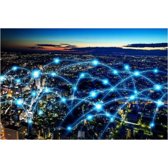 Gniazdo abonenckie światlowodowe FO FTTH na 2 adaptery SC simplex białe + adapter FO SC/UPC