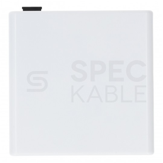 Gniazdo abonenckie światlowodowe FO FTTH na 2 adaptery SC simplex białe + adapter FO SC/UPC