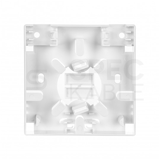 Gniazdo abonenckie światłowodowe FO FTTH na 2 adaptery SC simplex NEKU