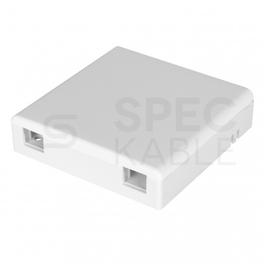 Gniazdo abonenckie światłowodowe FO FTTH na 2 adaptery SC simplex NEKU