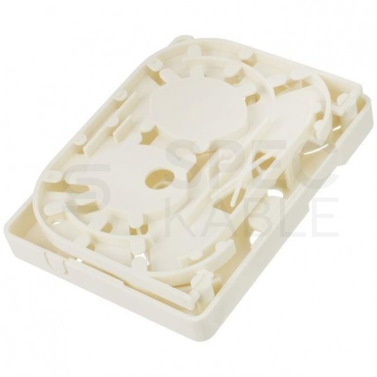 Gniazdo abonenckie światłowodowe FO FTTH na 2 adaptery SC simplex z tacką NEKU