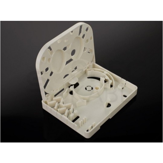 Gniazdo abonenckie światłowodowe FO FTTH na 2 adaptery SC simplex z tacką NEKU