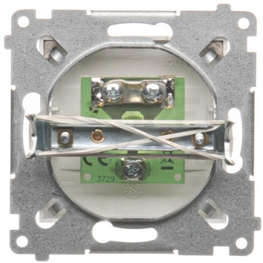 Gniazdo antenowy TV pojedyncze końcowe SIMON 54 białe Kontakt Simon DAK1.01/11