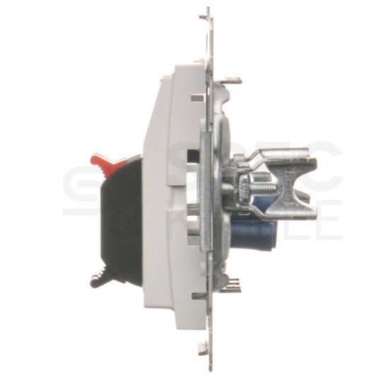 Gniazdo głośnikowe podwójne SIMON 54 białe Kontakt Simon DGL32.01/11