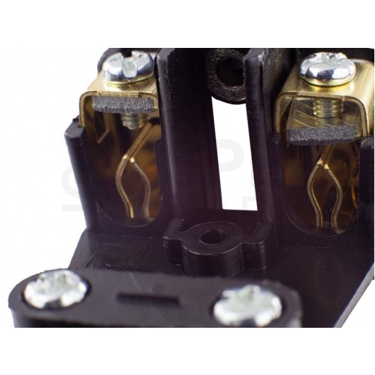 Gniazdo hermetyczne gumowe z klapką [2P+Z] 230V 16A czarne IP44 STANDARD na kabel