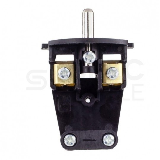 Gniazdo hermetyczne gumowe z klapką [2P+Z] 230V 16A czarne IP44 STANDARD na kabel