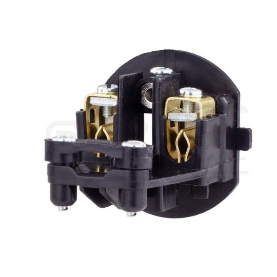 Gniazdo hermetyczne gumowe z klapką [2P+Z] 230V 16A czarne IP44 STANDARD na kabel