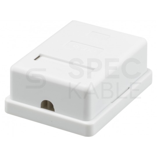 Gniazdo komputerowe 1xRJ45 kat.5e ekranowane FTP natynkowe Alantec