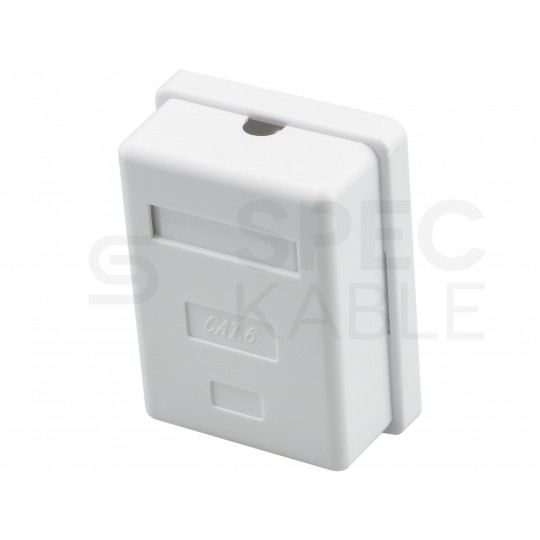 Gniazdo komputerowe 1xRJ45 kat.6 nieekranowane UTP natynkowe NEKU