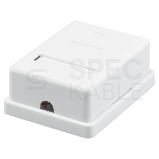 Gniazdo komputerowe 1xRJ45 kat.6 nieekranowane UTP natynkowe NEKU