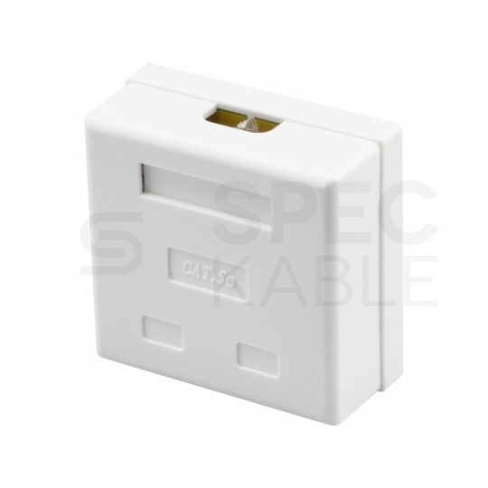 Gniazdo komputerowe 2xRJ45 kat.5e ekranowane FTP natynkowe NEKU