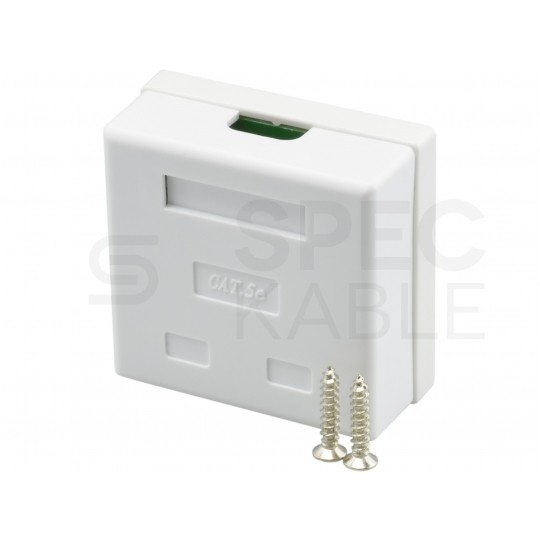 Gniazdo komputerowe 2xRJ45 kat.5e nieekranowane UTP natynkowe