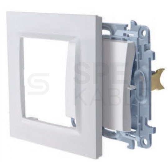 Gniazdo ładowania USB podwójne SIMON 10 białe USB A + USB C (18W) Kontakt Simon CEC2CA.01/11