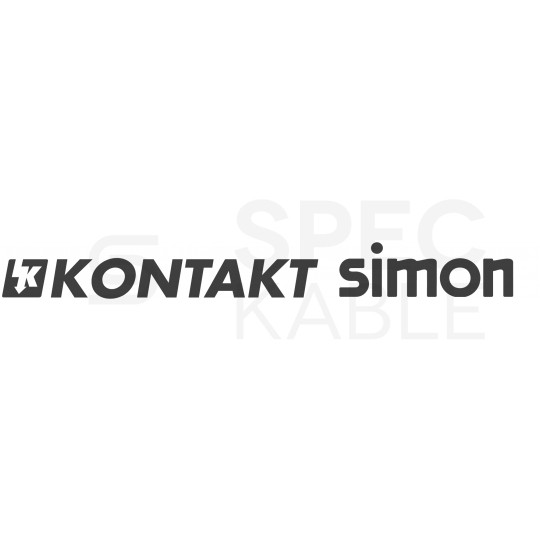 Gniazdo meblowe chowane w blat SIMON 480 potrójne 3x [2P+Z] 16A + gniazdo komputerowe LAN 2x RJ45 czarne Kontakt Simon