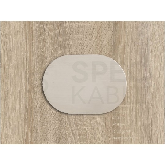 Gniazdo meblowe chowane w blat SLIDE BOX okrągłe aluminiowe pojedyncze 1x [2P+Z] Schuko 16A + gniazdo ładowania 1x USB A (5V / 2,4A)