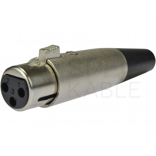 Gniazdo mikrofonowe XLR (3-pin) na kabel