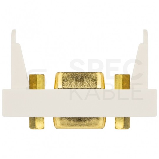 Gniazdo monitorowe SVGA 15pin moduł 1M 22,5x45 biały Mediabox