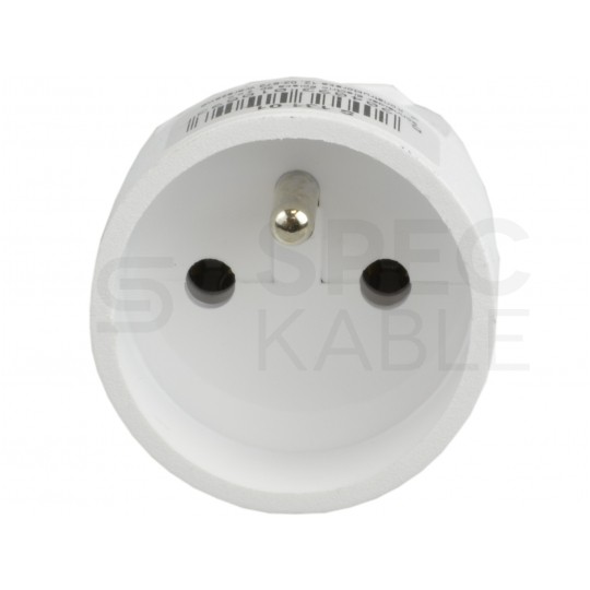 Gniazdo prądowe [2P+Z] 230V 16A białe Schneider na kabel