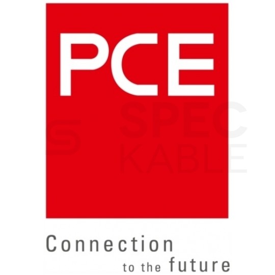 Gniazdo prądowe z klapką [2P+Z] 16A 230V tablicowe IP54 S-Nova PCE do obudowy czarne