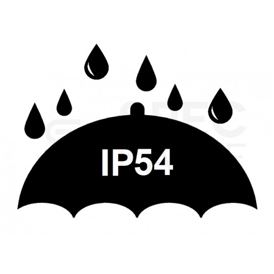 Gniazdo prądowe z klapką, z puszką [2P+Z] 16A 230V stałe IP54 PCE do obudowy niebieskie