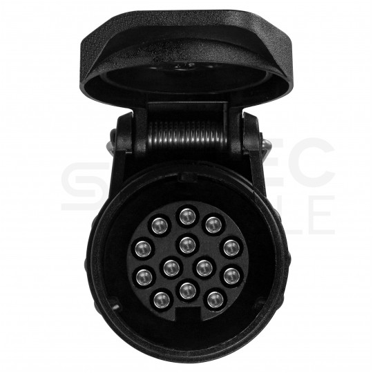 Gniazdo przyczepowe 13-pin 12V plastikowe podwieszane