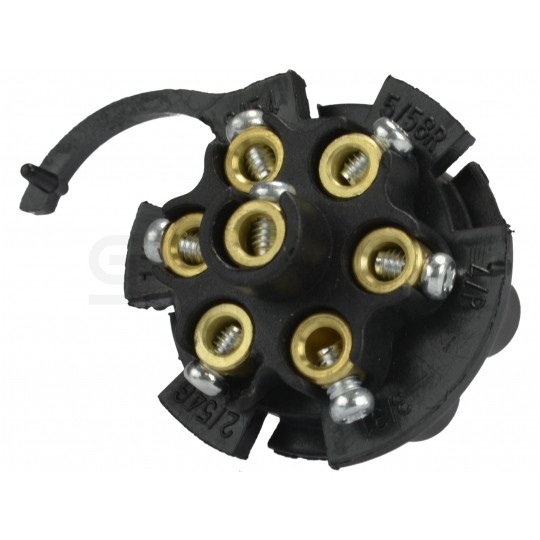 Gniazdo przyczepowe 7-pin 12V/24V plastikowe