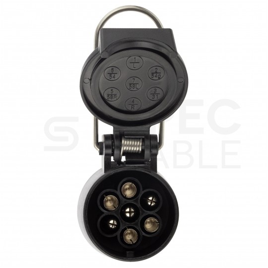 Gniazdo przyczepowe 7-pin 12V plastikowe podwieszane