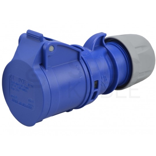 Gniazdo siłowe [3p] 16A 230V przenośne IP44 PCE na kabel