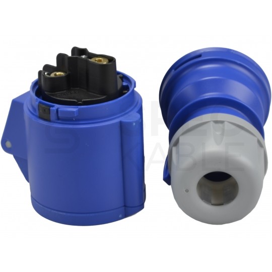 Gniazdo siłowe [3p] 32A 230V przenośne IP44 PCE na kabel